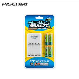 品胜四通道标准2300mah5号，镍氢充电电池4粒套装，充电器可充7号ssr