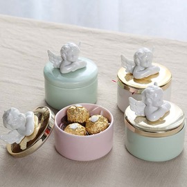 创意爱神丘比特陶瓷喜糖，盒子结婚伴手礼北欧个性生日糖果礼盒