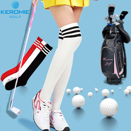 高尔夫网球羽毛球运动袜打底长袜女式吸汗美腿袜女装长筒袜过膝袜