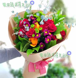 11朵红玫瑰花束鲜花速递北京鲜花，东直门鲜花店送花订花买花