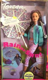 barbiesunorrainteresa2000特丽莎带雨伞，绝版甜美娃娃