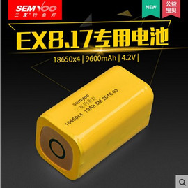 三友钓鱼夜钓灯配件EX8.17X6.16ex8.18专用电子可换4节电池组