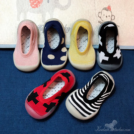 男孩软底地板鞋 儿童布鞋1-4岁女小童秋季早教鞋宝宝幼儿园室内鞋