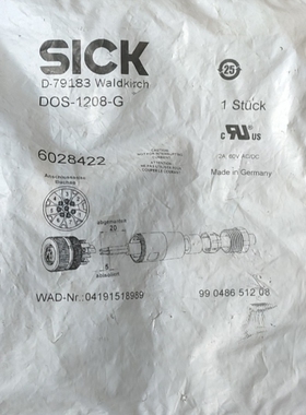 议价SICK传感器接头DOS-1208-G货号6028422实物拍议价