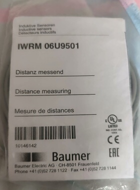议价BAUMER IWRM 06U9501 传感器