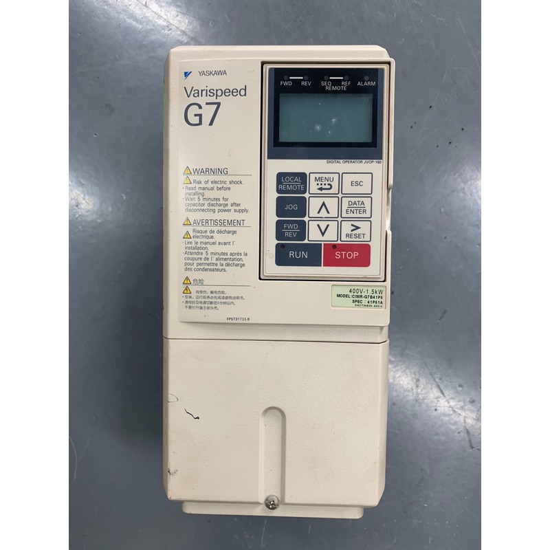 议价安川变频器CIMR-G7B41P5 功能包好 成色如图