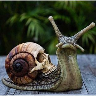 Statue Patio Craf Figurine Gothic Decoration 推荐 Snail