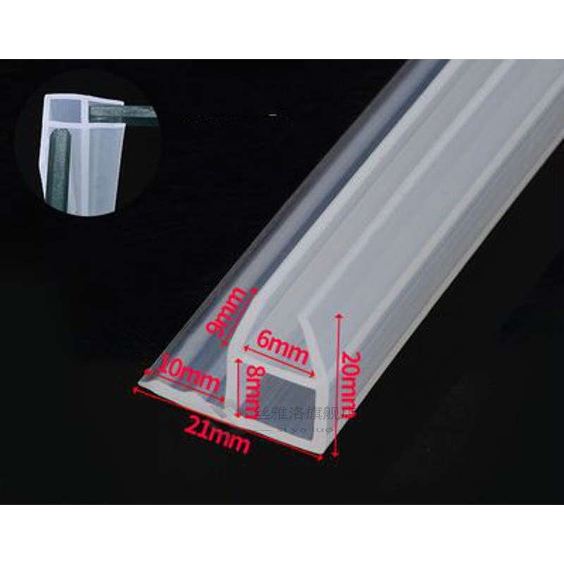 5M 6mm/8mm/10mm/12mm F  H Shape Glass Door Seals Silicone Ru 鲜花速递/花卉仿真/绿植园艺 花艺材料 原图主图