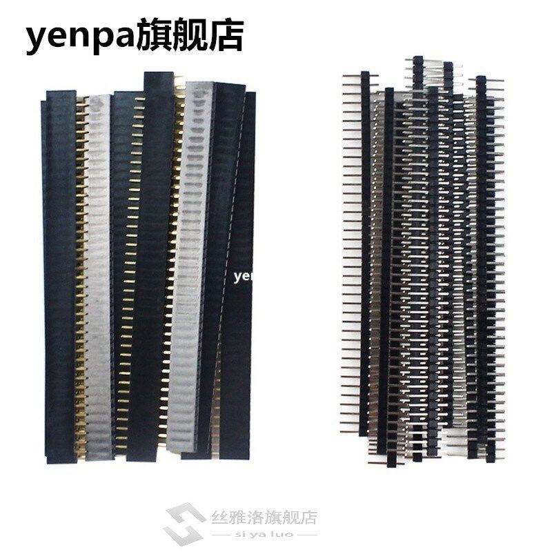 30 Pcs 40 Pin 2.54mm Male & Female Pin headers Plug connecto