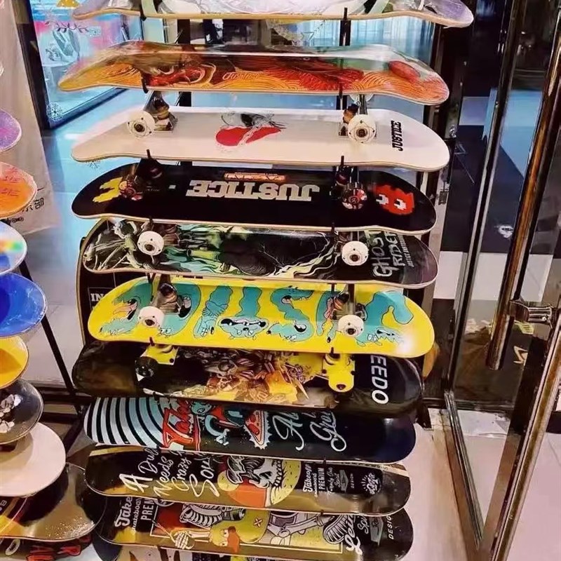 家用滑板收纳架摆放架q冲浪板展示架杂物架整理架运动器材收纳架