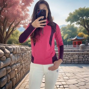 户外登山裤女保暖加绒徒步软壳裤防水透气奶白色速干抓绒裤冬