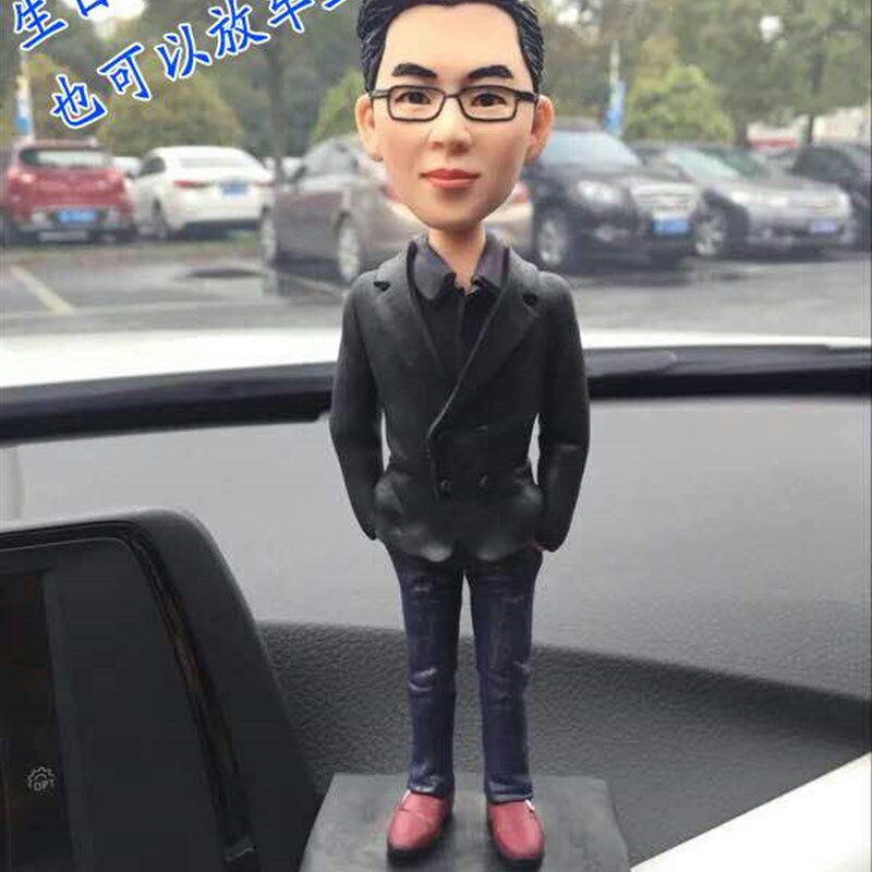 人像玩偶礼物照片定制软陶人偶diy泥人真人公仔订制泥塑蜡像结婚