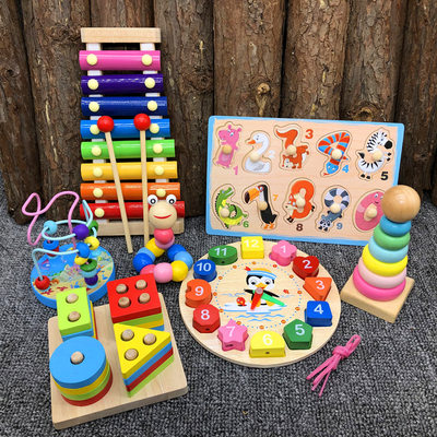 速发Hot Sell Kids Wooden Puzzles Game Montessori Educatinal