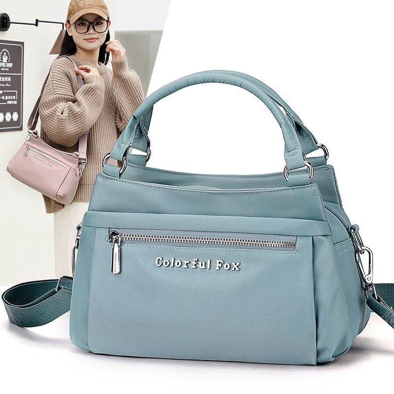 轻便包包女2024新款尼龙牛津布斜挎包高级感时尚单肩帆布手提女包