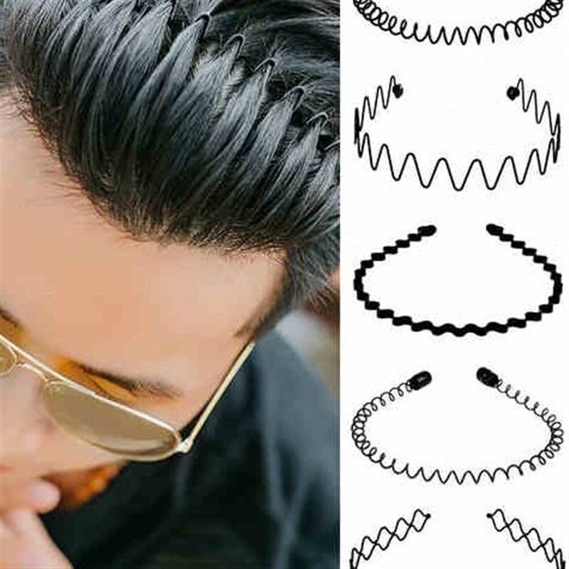 男生留长发神器男士碎发整理隐形发箍大背头压发头箍洗脸发w9