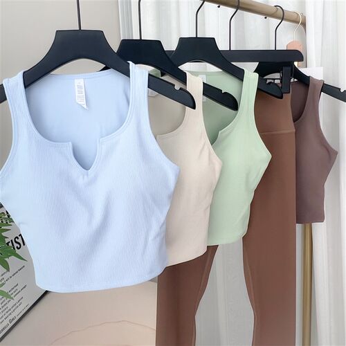 982瑜伽服背心健身E普拉提服装上衣美背