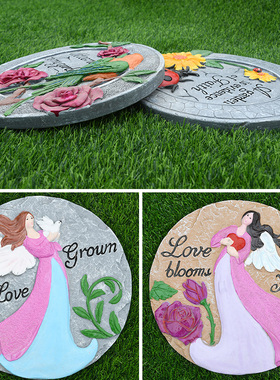 园林景观雕塑别i墅花园垫脚石摆件户外园林庭院草坪公园脚踏板装