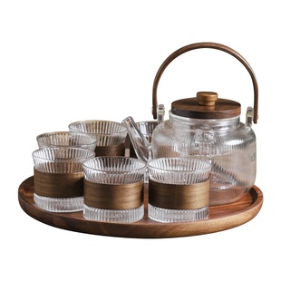 花茶壶套装水果茶壶下午茶围炉煮茶壶泡茶壶耐高温玻璃家用茶壶