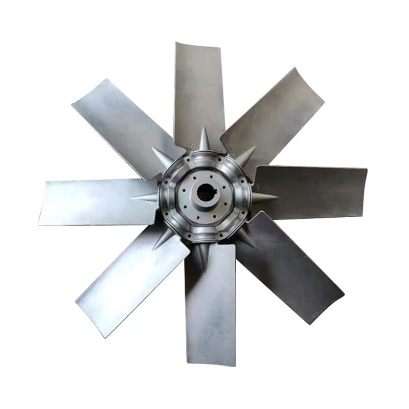 轴流式风机叶轮工业排风机扇叶加大加厚铝合金叶片透风配件通风机