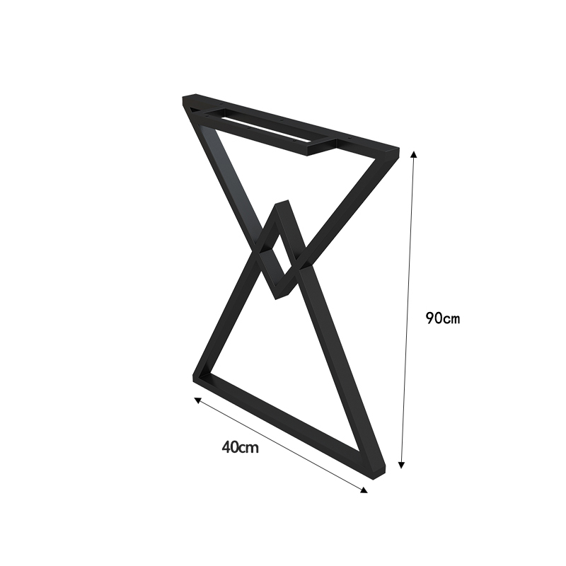 新品现货可定制铁艺吧台搭边脚桌腿C桌脚支架单侧支撑腿桌架书桌