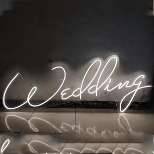 婚礼logo发光名字牌定制霓虹灯字母挂件婚庆道具舞台背景装饰布置