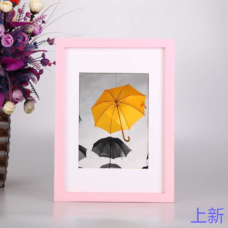 实木相框挂墙A4 16寸1 418 20 24 8开照片墙海报装裱画框营业新款