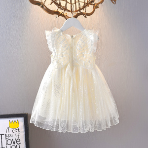 女童六一礼服裙夏季公主裙中小童翅膀连衣裙儿童洋气网纱仙女裙子