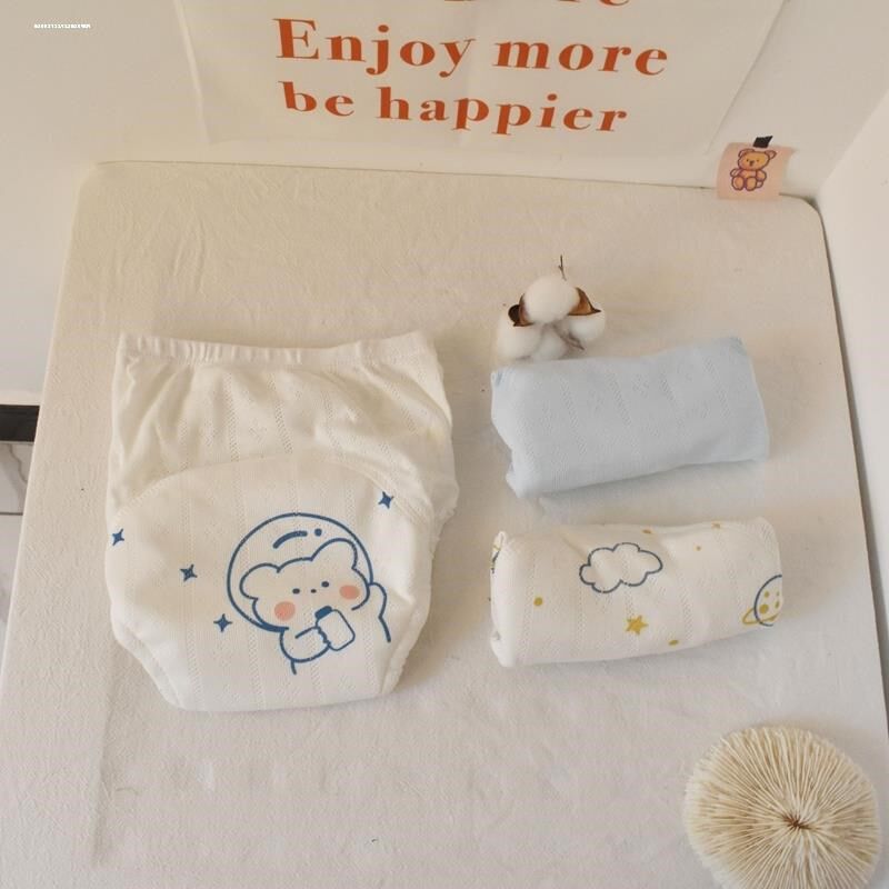 婴儿内裤夏季女宝宝薄款训练婴幼儿小面包裤外穿一周岁不夹pp