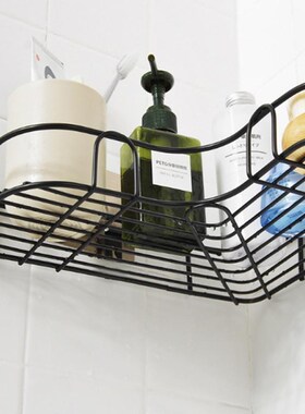 Organizer Rack Bathroom-Accessories Metal Shelf Wall-Storage