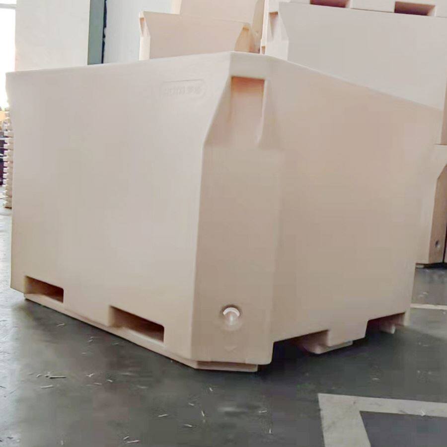 新品1000l大容量渔r业水产生鲜保温箱冷链周转箱冷藏库解冻碎冰储