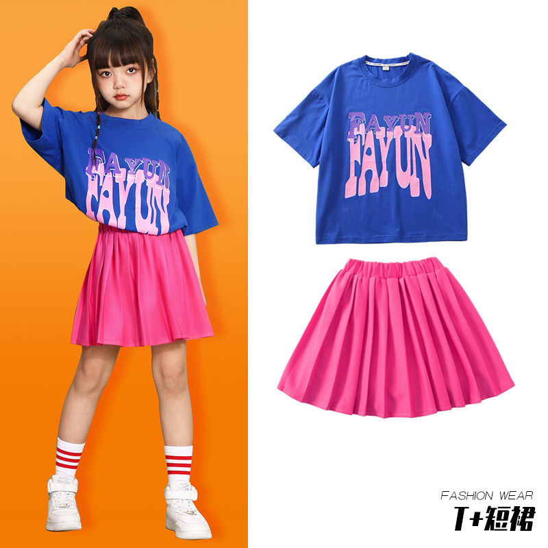小众高货六一儿童表演服装女童啦啦队爵士舞演出服男童架子鼓啦啦