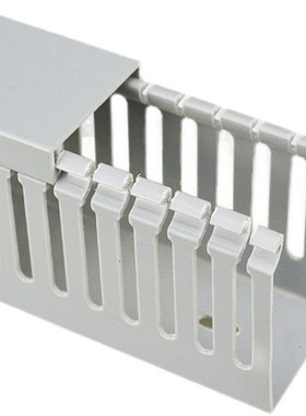 8025灰细齿 6025灰 10050 10080PVC配电箱行线槽电气密齿走线槽