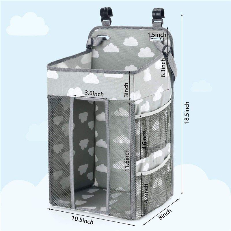 婴儿床边收纳袋婴儿床头收纳袋婴B儿床挂袋收纳袋婴幼儿用品尿布,收纳整理,吸尘器收纳架/盒/袋,淘宝优惠券,粉丝福利购,淘宝优惠卷