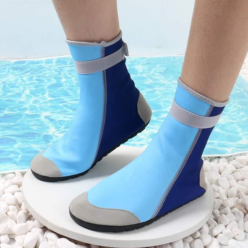 成人高筒沙滩鞋袜宝宝游泳潜水溯溪鞋男女儿童防滑软底海边赶海鞋