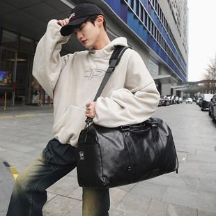 健身包独立鞋仓男士短途旅行包女大容量出差手提行李包运动斜挎包