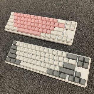 68键机械键盘MAC无线蓝牙61双模typec便携黑爵k680T彩蓝光青轴PBT