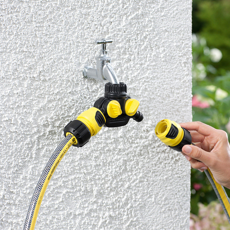 karcher德国卡赫 一分二水h管转换接头水管双向分流器