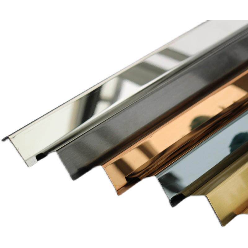 不锈钢护墙角免打孔护角条瓷砖包边金属防撞阳角线转角客厅贴角条