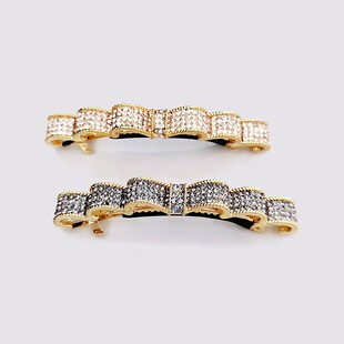 水钻高级感发饰一字夹弹簧夹小号发夹边夹侧边刘海夹发卡顶夹