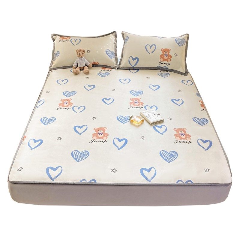 冰丝凉席床笠款卡通夏季儿童空调席子防滑床罩榻榻米薄床垫套,床上用品,冰丝席,淘宝优惠券,粉丝福利购,淘宝优惠卷