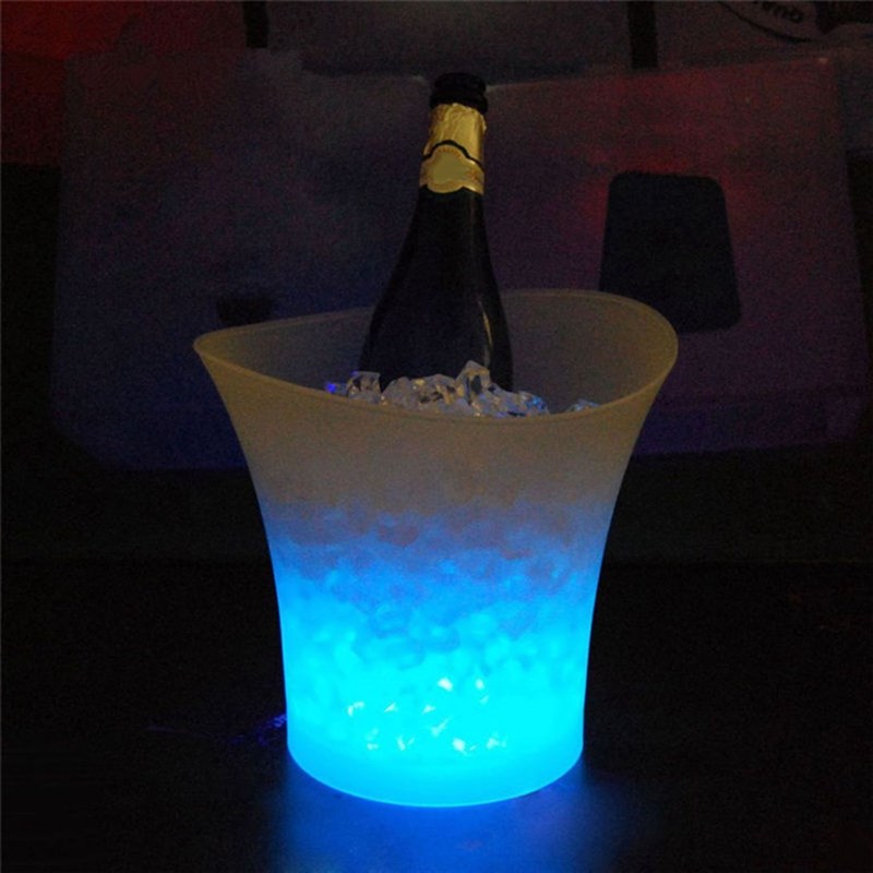 推荐5L Waterproof Plastic LED Ice Bucket Color Changing Bars