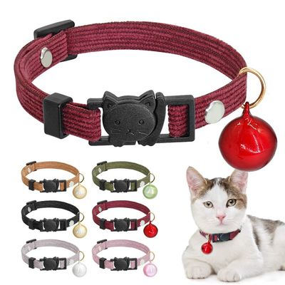 Quick Release Cat Collar With Bell Safety Breakaway Cute Ca