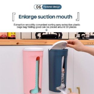 Kitchen Bag Dispenser Garbage 极速1pc Wallmounted Household