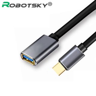 USB C OdTG Data Cable Metal Type C Male to USB 3.0 Female Ex