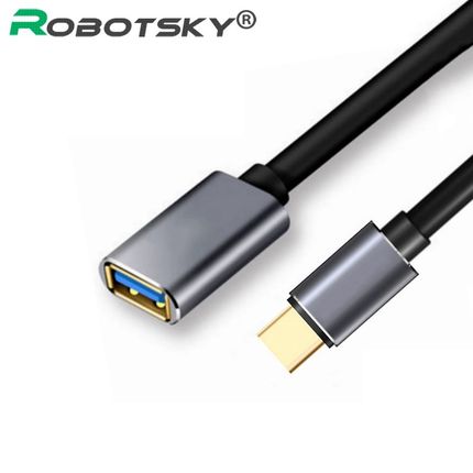 USB C OTG Data Cable Metal Type C Male to USB 3.0 Fema.le Ex