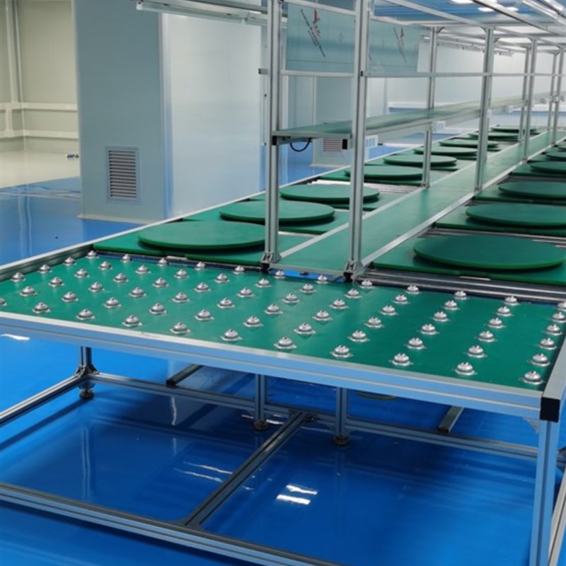 流水线输送带车间装配线自动化生产线拉线防静电工作台小型输送机