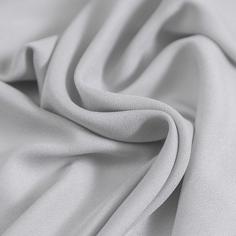 40hp月珑纱浅灰色纱帘r天丝绒半透光不透人沙帘灰色窗帘雪纺纱纱