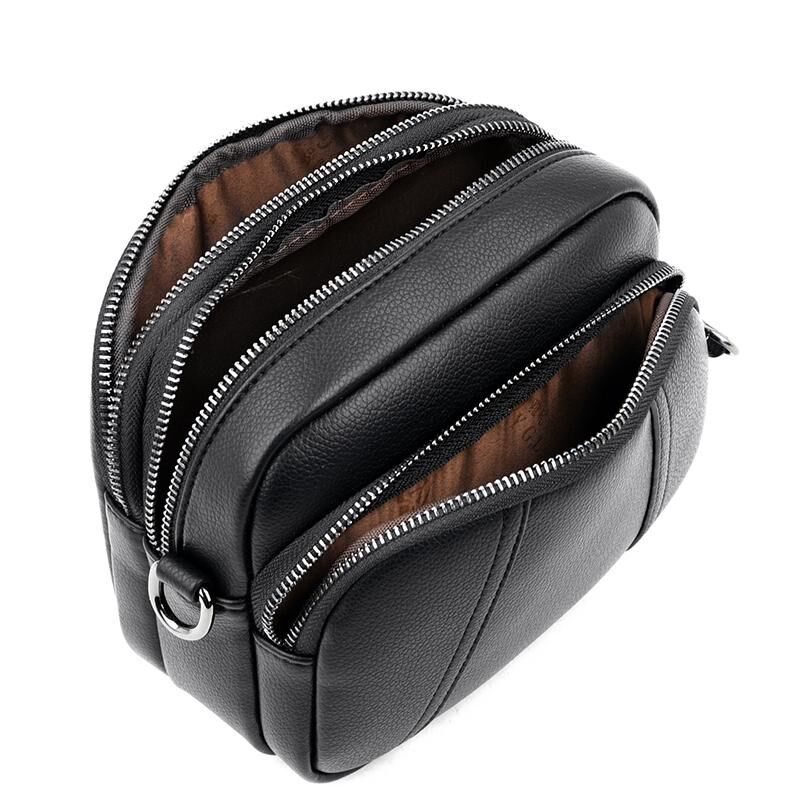 包包女式2024新款小圆包百搭小挎包多层拉链斜挎包简约轻便小包包