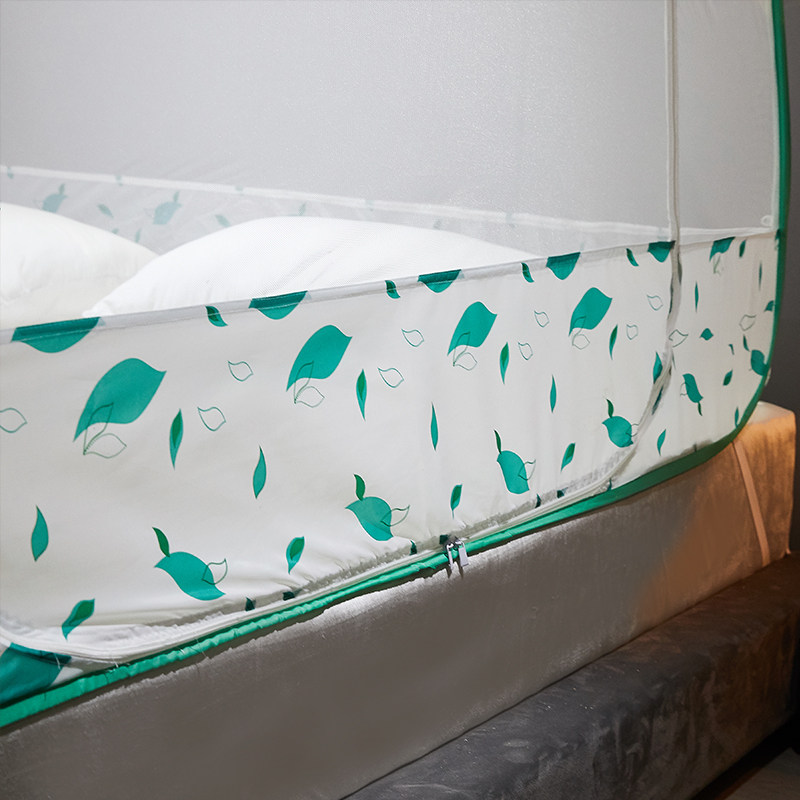 蒙古包蚊帐1.8m床1.5米免安y装蚊帐家用2米三开门加密加厚有底无,床上用品,蚊帐,淘宝优惠券,粉丝福利购,淘宝优惠卷