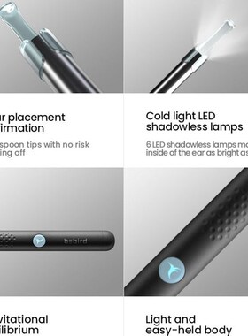 Original Bebird R1 Smart Visual Ear Sticks Endoscope 300W Hi